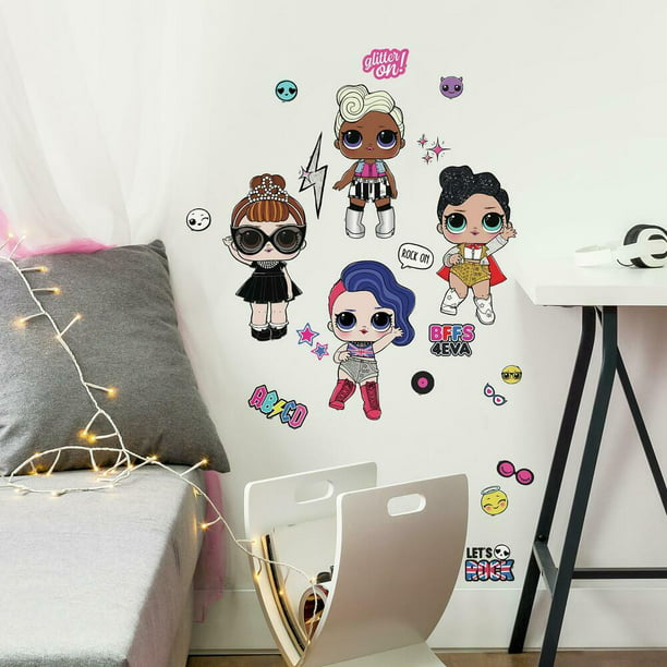 RoomMates RMK3889GM LOL Surprise Peel and Stick Giant Wall Decals Pink for sale online